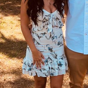 Adorable short white summer dress